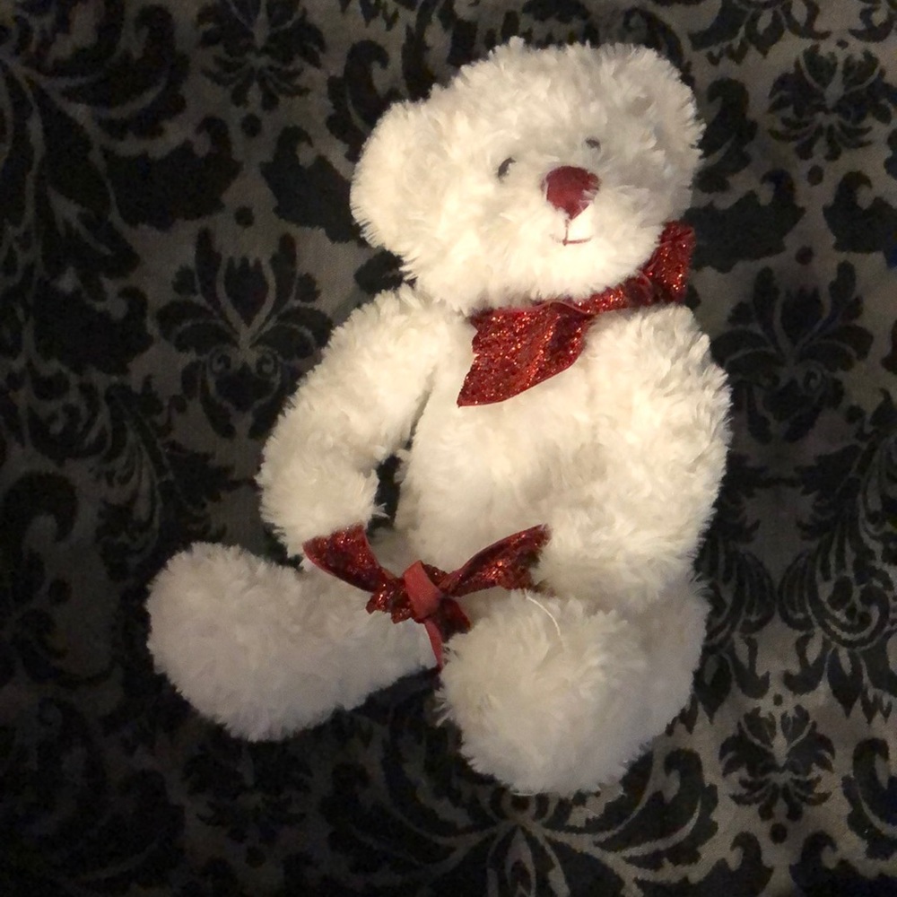 white bear stuffie